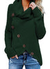 Autumn New Women Sweater Casual Loose Turtleneck Knitted Jumpers 2019 Long Batwing Sleeve Crocheted Pullovers Streetwear Winter