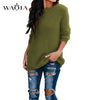 Casual Knitted Sweater Women Streetwear O Neck Long Sleeve Pullovers Loose Solid Coat 2019 Autumn Winter Fashion Women's Sweater
