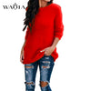 Casual Knitted Sweater Women Streetwear O Neck Long Sleeve Pullovers Loose Solid Coat 2019 Autumn Winter Fashion Women's Sweater
