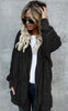 Large size S-5XL Faux Fur Teddy Bear Coat Jacket Women Fashion Open Stitch Winter Hooded Coat Female Long Sleeve Fuzzy Jacket-85