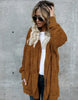 Large size S-5XL Faux Fur Teddy Bear Coat Jacket Women Fashion Open Stitch Winter Hooded Coat Female Long Sleeve Fuzzy Jacket-85