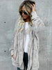 Large size S-5XL Faux Fur Teddy Bear Coat Jacket Women Fashion Open Stitch Winter Hooded Coat Female Long Sleeve Fuzzy Jacket-85